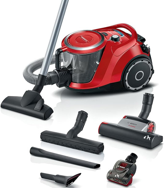 Bosch Series 6 ProAnimal bagless vacuum cleaner 2200W red with accessories